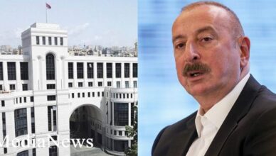 МИД Армении отреагировал на заявление Алиева