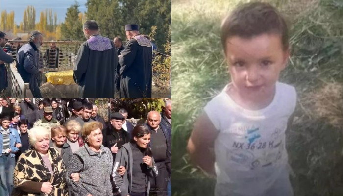 В Цапатахе прощаются с трёхлетним Тиграном