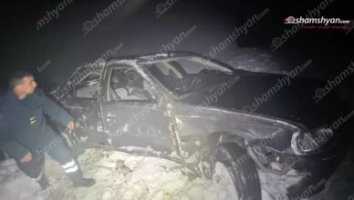 Ночная автомобильная авария